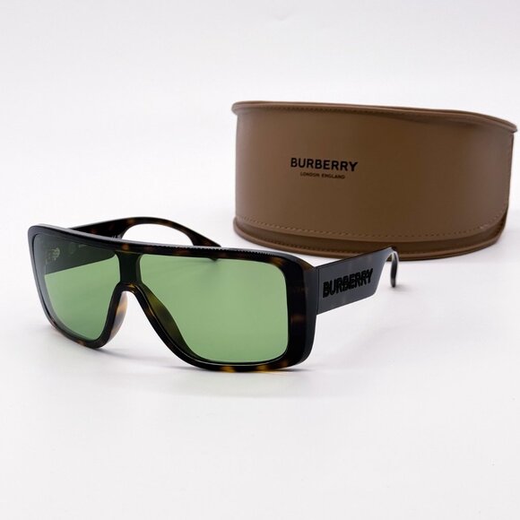 NEW BURBERRY BE4401U	3002/2 DARK HAVANA/GREEN MEN SUNGLASSES BURBERRY - Picture 1 of 12